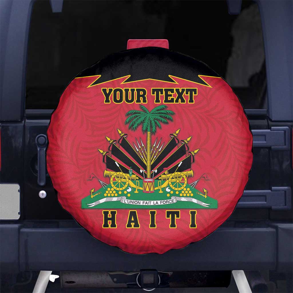 Personalized Haiti 1964 Spare Tire Cover Coat Of Arms Flag Style