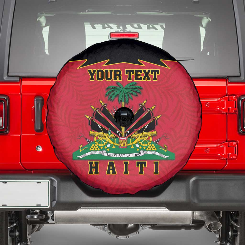 Personalized Haiti 1964 Spare Tire Cover Coat Of Arms Flag Style