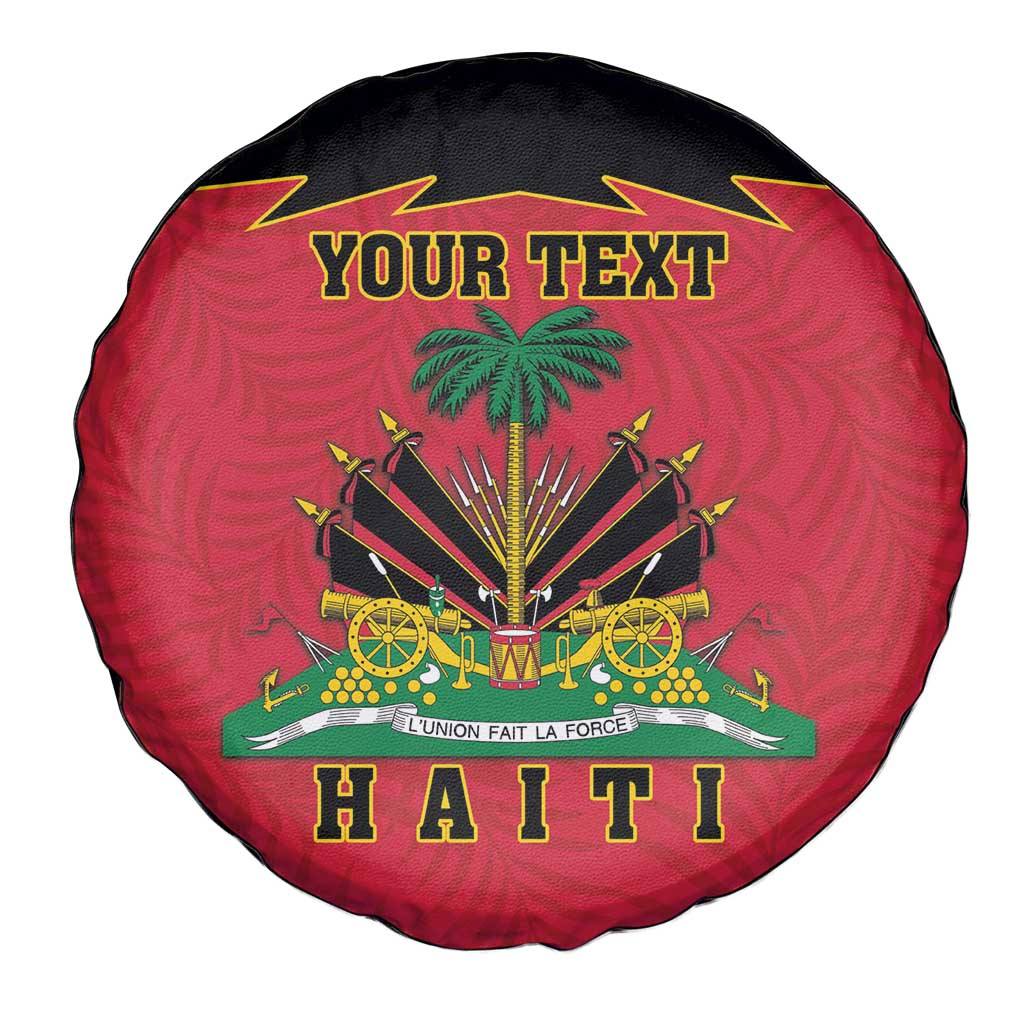 Personalized Haiti 1964 Spare Tire Cover Coat Of Arms Flag Style