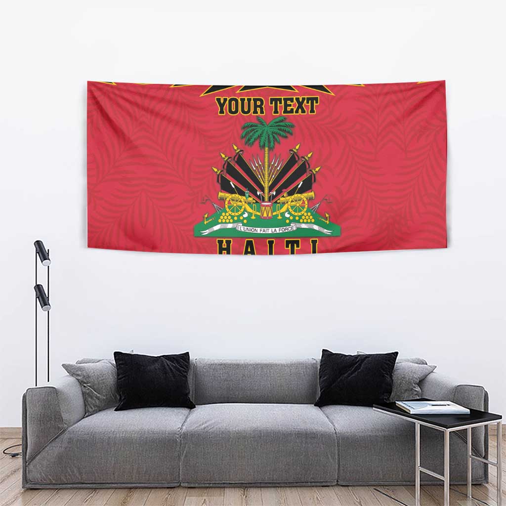 Personalized Haiti 1964 Tapestry Coat Of Arms Flag Style