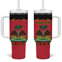 Personalized Haiti 1964 Tumbler With Handle Coat Of Arms Flag Style