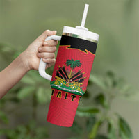 Personalized Haiti 1964 Tumbler With Handle Coat Of Arms Flag Style