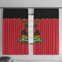 Personalized Haiti 1964 Window Curtain Coat Of Arms Flag Style