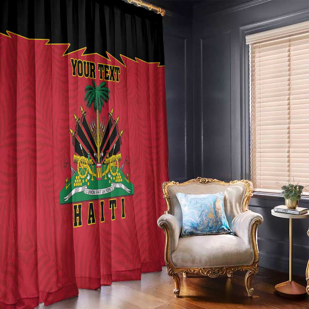 Personalized Haiti 1964 Window Curtain Coat Of Arms Flag Style
