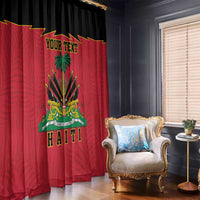 Personalized Haiti 1964 Window Curtain Coat Of Arms Flag Style