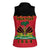 Personalized Haiti 1964 Women Sleeveless Polo Shirt Coat Of Arms Flag Style