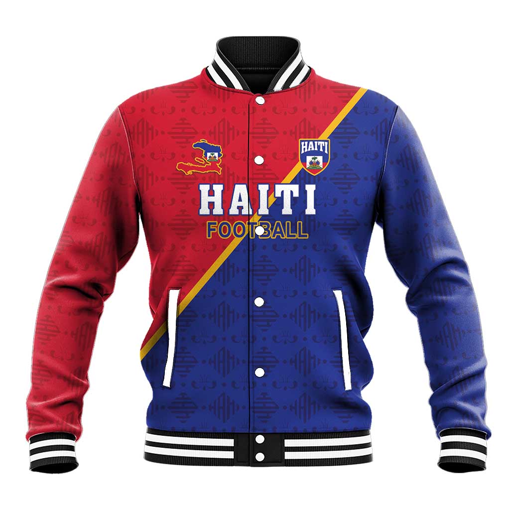 Custom Haiti Football Baseball Jacket Les Grenadiers