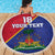 Custom Haiti Football Beach Blanket Les Grenadiers