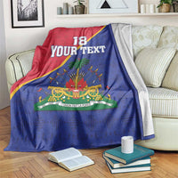 Custom Haiti Football Blanket Les Grenadiers