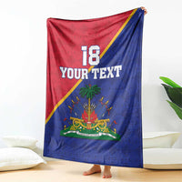 Custom Haiti Football Blanket Les Grenadiers