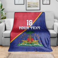 Custom Haiti Football Blanket Les Grenadiers