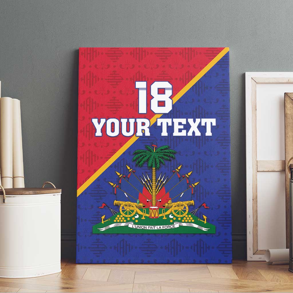 Custom Haiti Football Canvas Wall Art Les Grenadiers