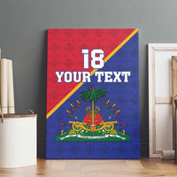 Custom Haiti Football Canvas Wall Art Les Grenadiers