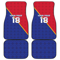 Custom Haiti Football Car Mats Les Grenadiers