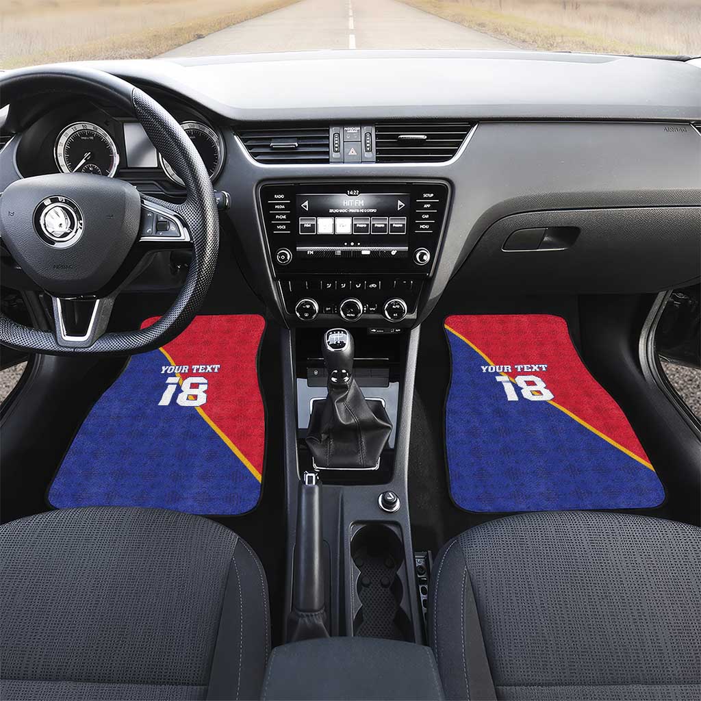 Custom Haiti Football Car Mats Les Grenadiers