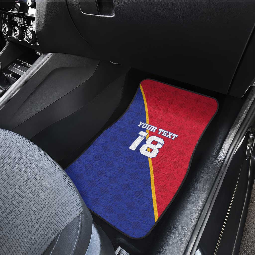 Custom Haiti Football Car Mats Les Grenadiers