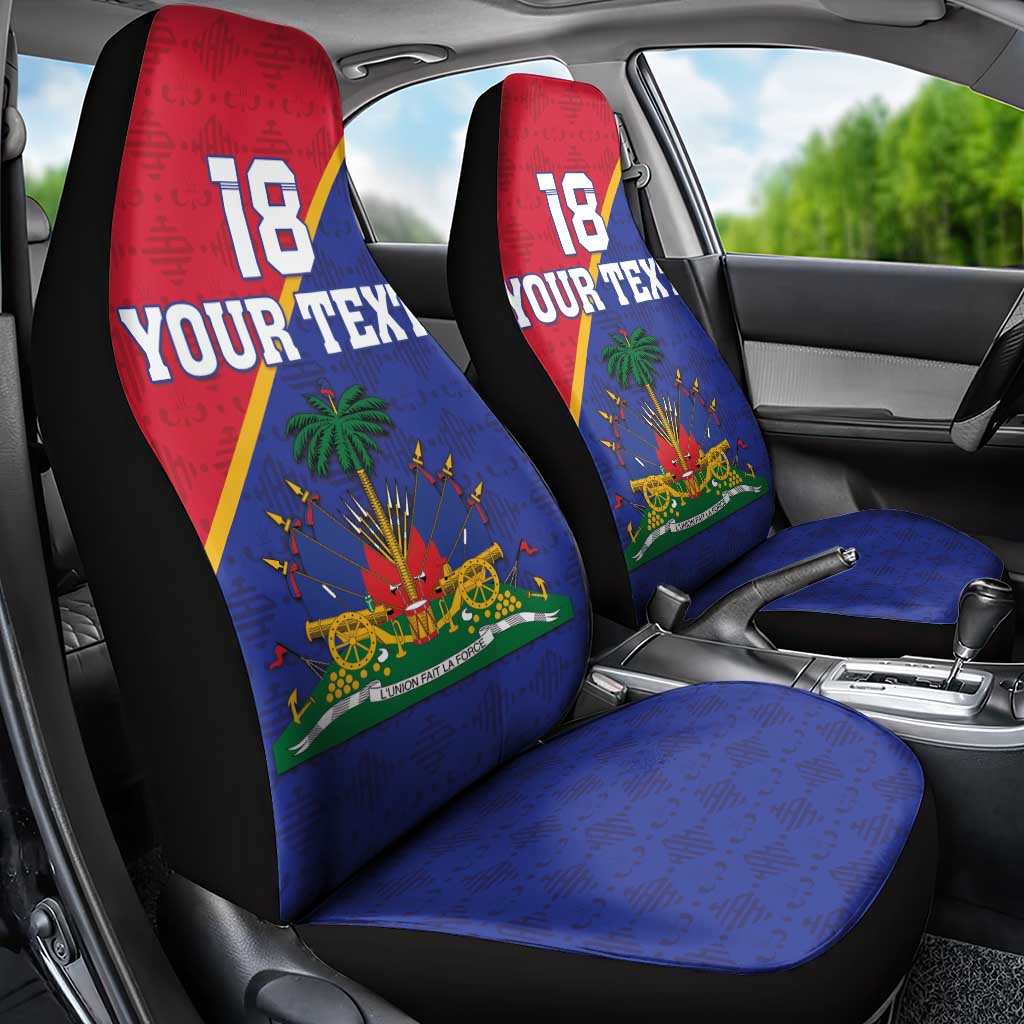 Custom Haiti Football Car Seat Cover Les Grenadiers