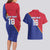 Custom Haiti Football Couples Matching Long Sleeve Bodycon Dress and Hawaiian Shirt Les Grenadiers