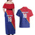 Custom Haiti Football Couples Matching Off Shoulder Maxi Dress and Hawaiian Shirt Les Grenadiers