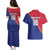 Custom Haiti Football Couples Matching Puletasi and Hawaiian Shirt Les Grenadiers