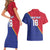 Custom Haiti Football Couples Matching Short Sleeve Bodycon Dress and Hawaiian Shirt Les Grenadiers