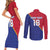 Custom Haiti Football Couples Matching Short Sleeve Bodycon Dress and Long Sleeve Button Shirt Les Grenadiers