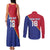 Custom Haiti Football Couples Matching Tank Maxi Dress and Long Sleeve Button Shirt Les Grenadiers
