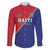 Custom Haiti Football Family Matching Long Sleeve Bodycon Dress and Hawaiian Shirt Les Grenadiers