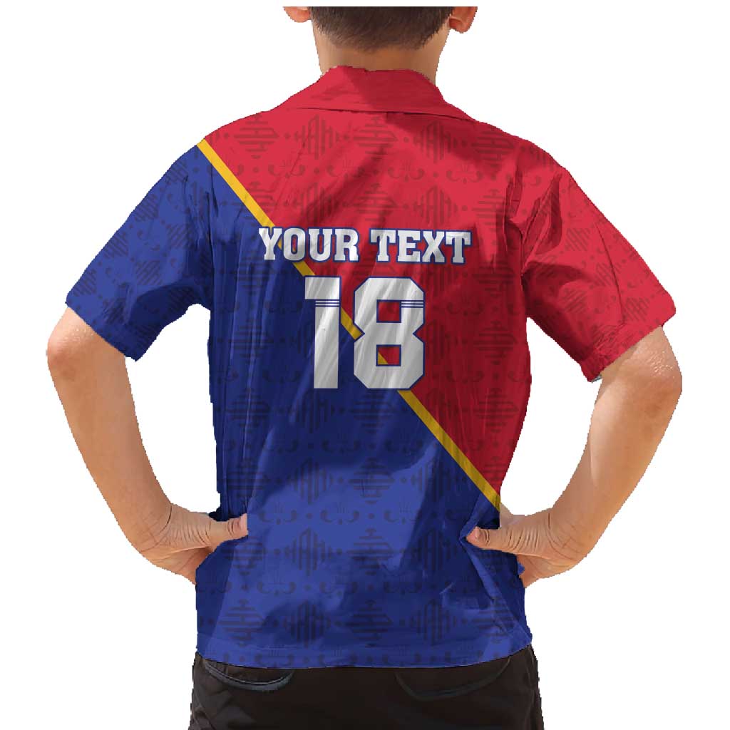 Custom Haiti Football Family Matching Mermaid Dress and Hawaiian Shirt Les Grenadiers