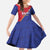 Custom Haiti Football Family Matching Off Shoulder Maxi Dress and Hawaiian Shirt Les Grenadiers