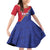 Custom Haiti Football Family Matching Off Shoulder Short Dress and Hawaiian Shirt Les Grenadiers