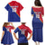 Custom Haiti Football Family Matching Puletasi and Hawaiian Shirt Les Grenadiers