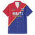 Custom Haiti Football Family Matching Puletasi and Hawaiian Shirt Les Grenadiers