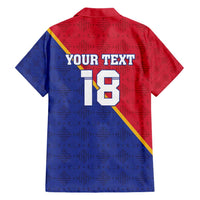 Custom Haiti Football Family Matching Short Sleeve Bodycon Dress and Hawaiian Shirt Les Grenadiers