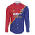Custom Haiti Football Family Matching Short Sleeve Bodycon Dress and Hawaiian Shirt Les Grenadiers