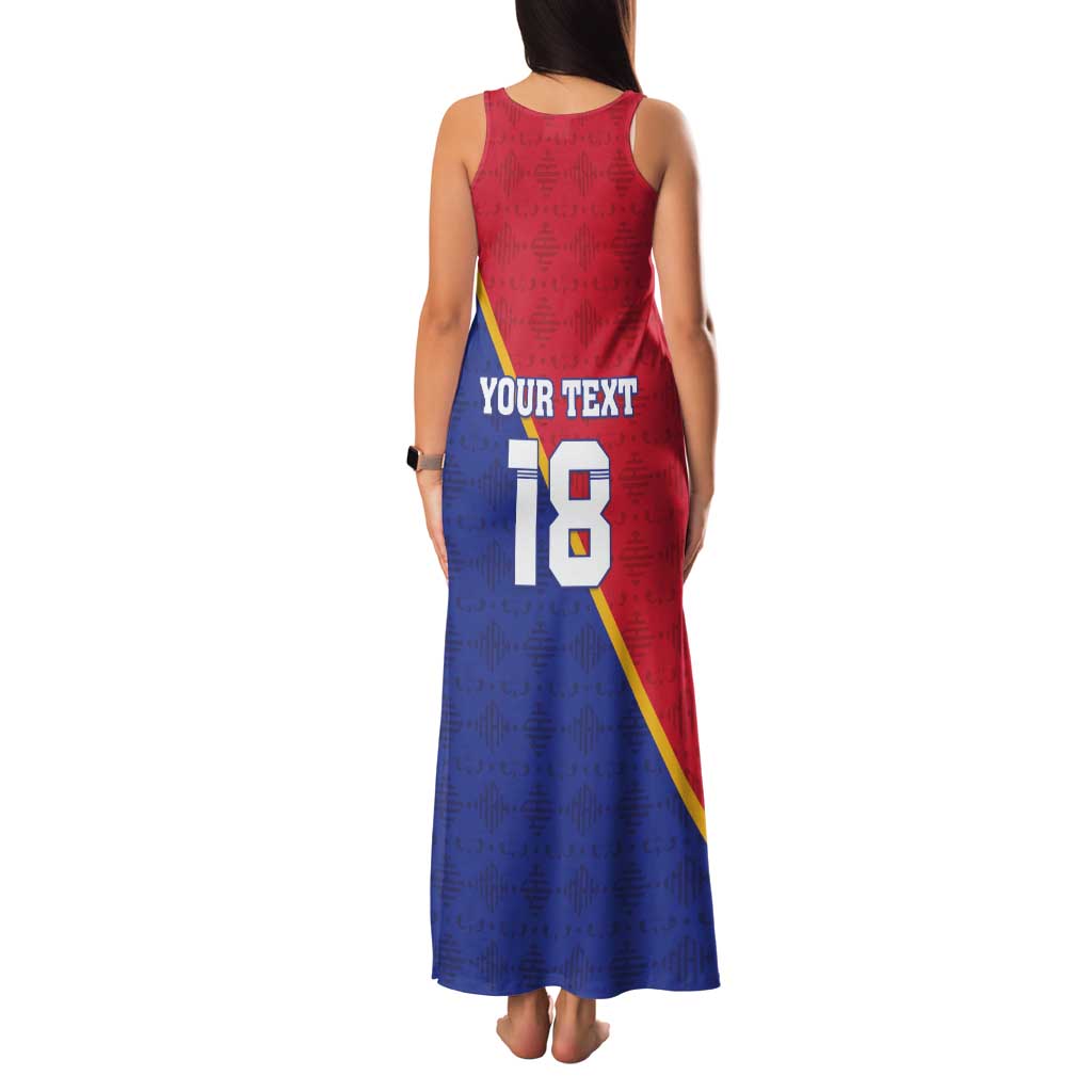 Custom Haiti Football Family Matching Tank Maxi Dress and Hawaiian Shirt Les Grenadiers
