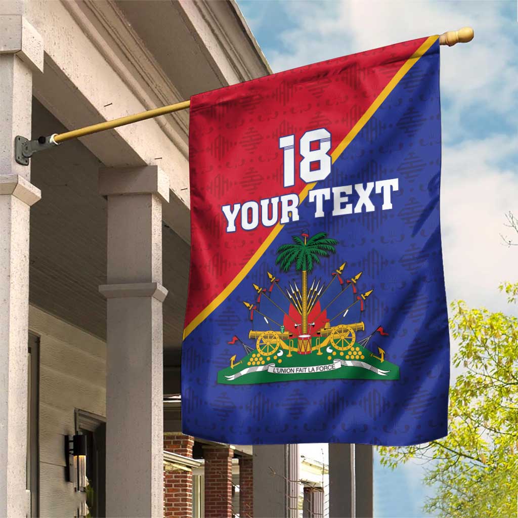 Custom Haiti Football Garden Flag Les Grenadiers