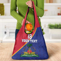 Custom Haiti Football Grocery Bag Les Grenadiers