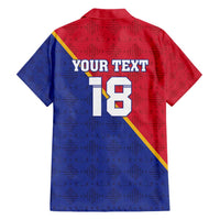 Custom Haiti Football Hawaiian Shirt Les Grenadiers