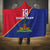 Custom Haiti Football Hooded Blanket Les Grenadiers