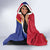 Custom Haiti Football Hooded Blanket Les Grenadiers