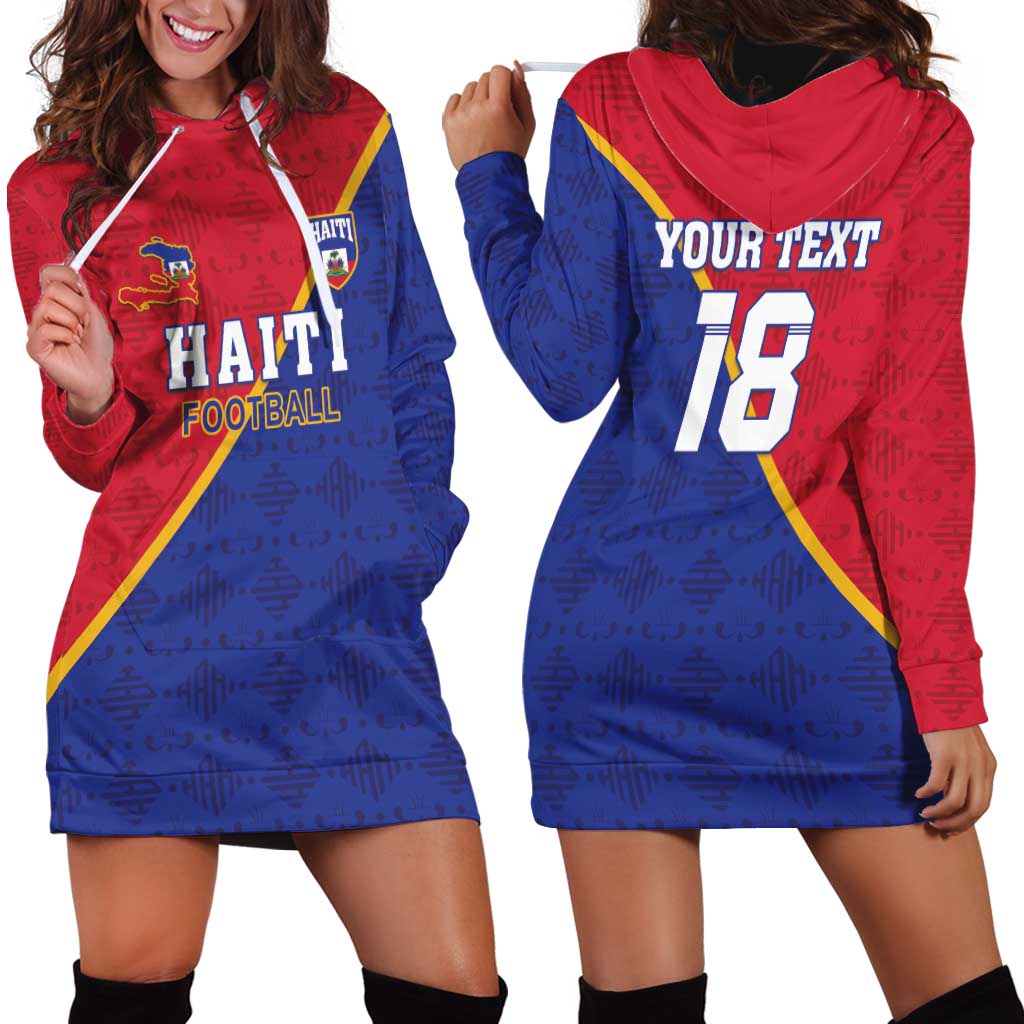 Custom Haiti Football Hoodie Dress Les Grenadiers