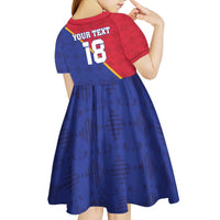 Custom Haiti Football Kid Short Sleeve Dress Les Grenadiers