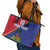 Custom Haiti Football Leather Tote Bag Les Grenadiers
