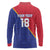 Custom Haiti Football Long Sleeve Polo Shirt Les Grenadiers