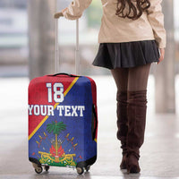 Custom Haiti Football Luggage Cover Les Grenadiers