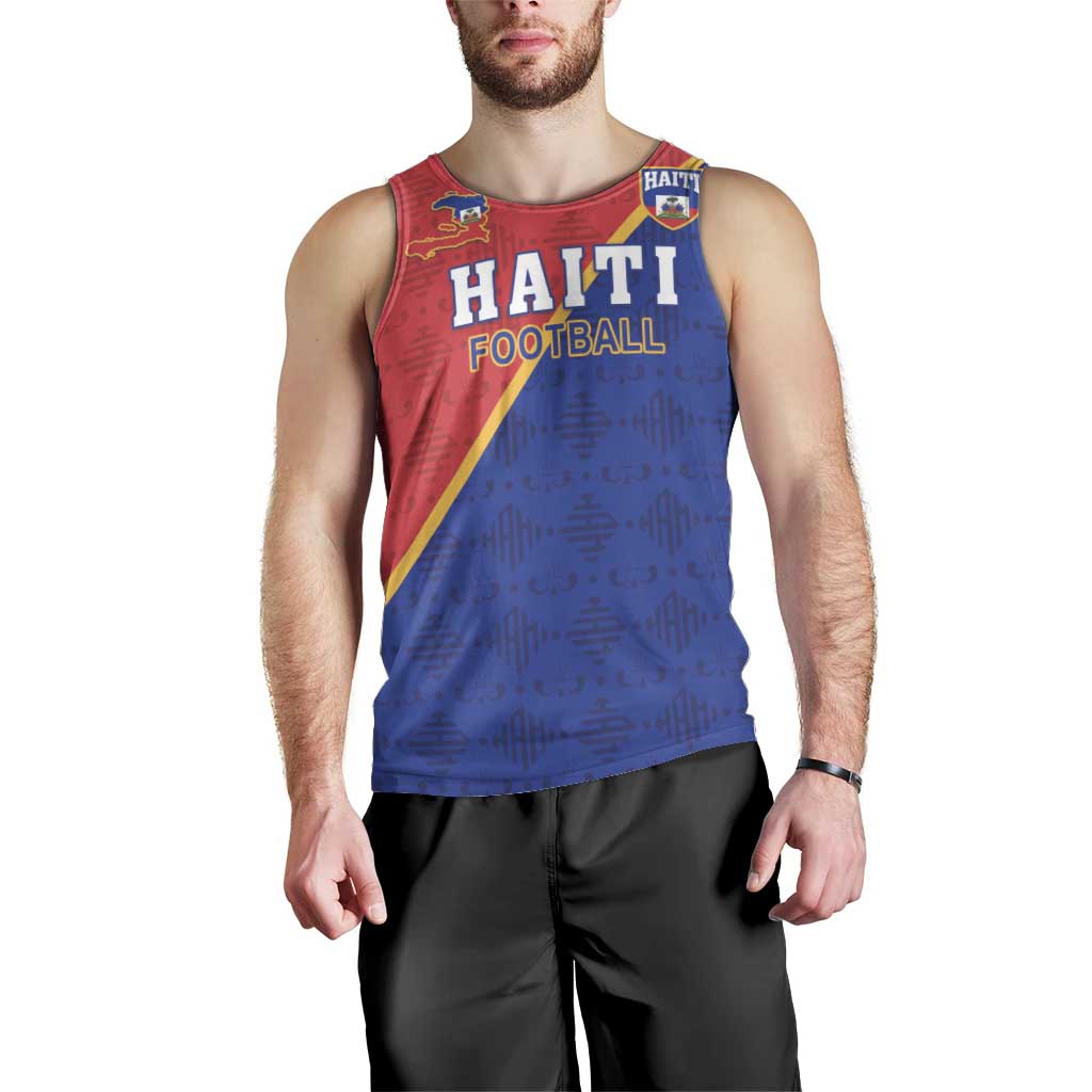 Custom Haiti Football Men Tank Top Les Grenadiers