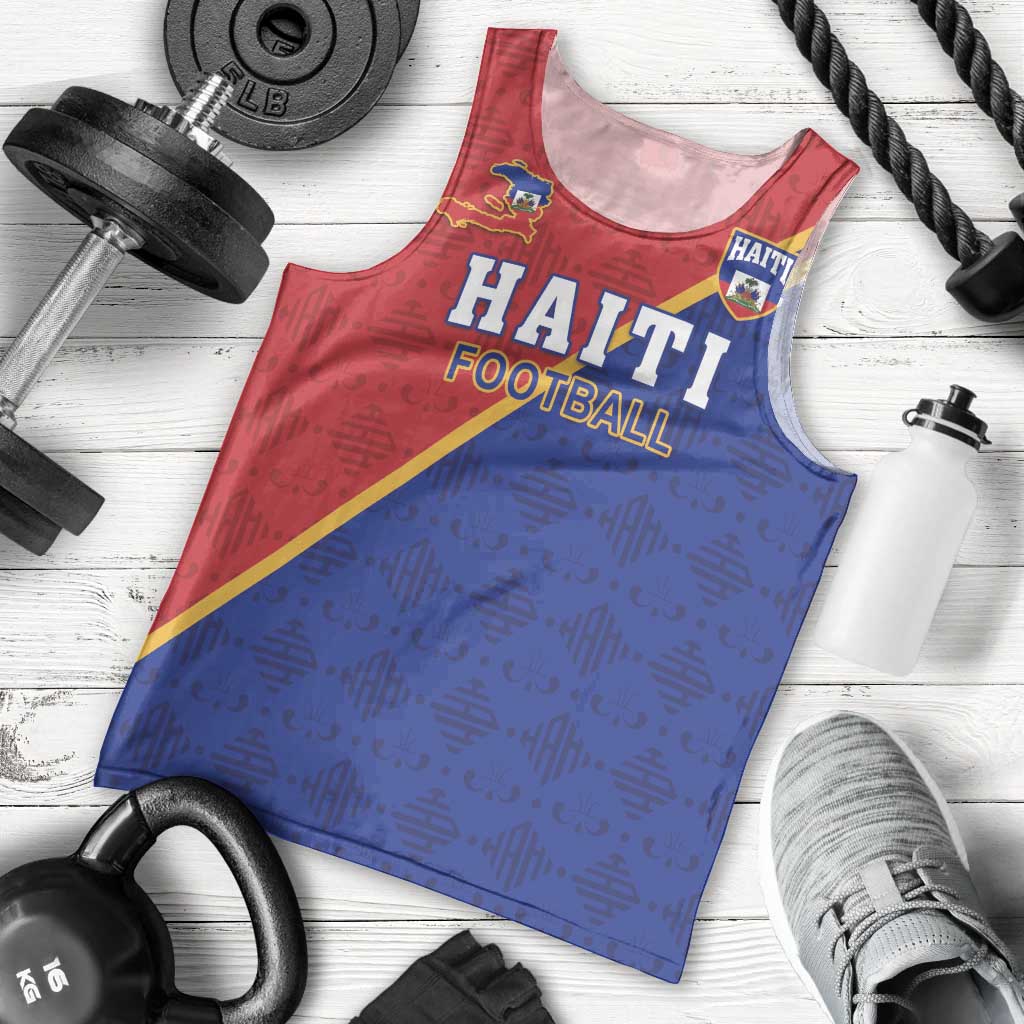 Custom Haiti Football Men Tank Top Les Grenadiers
