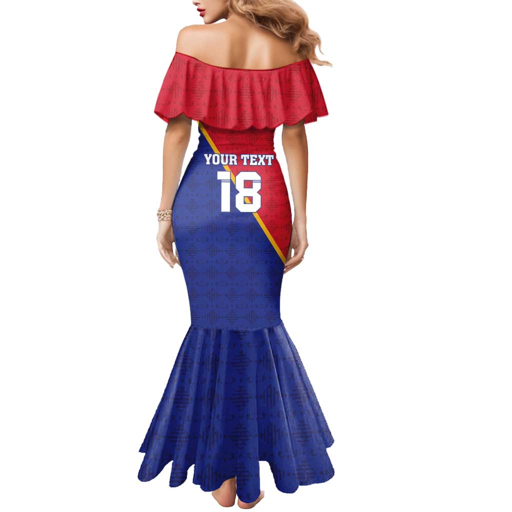 Custom Haiti Football Mermaid Dress Les Grenadiers