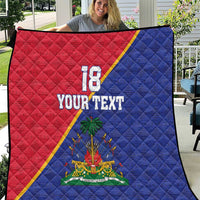 Custom Haiti Football Quilt Les Grenadiers
